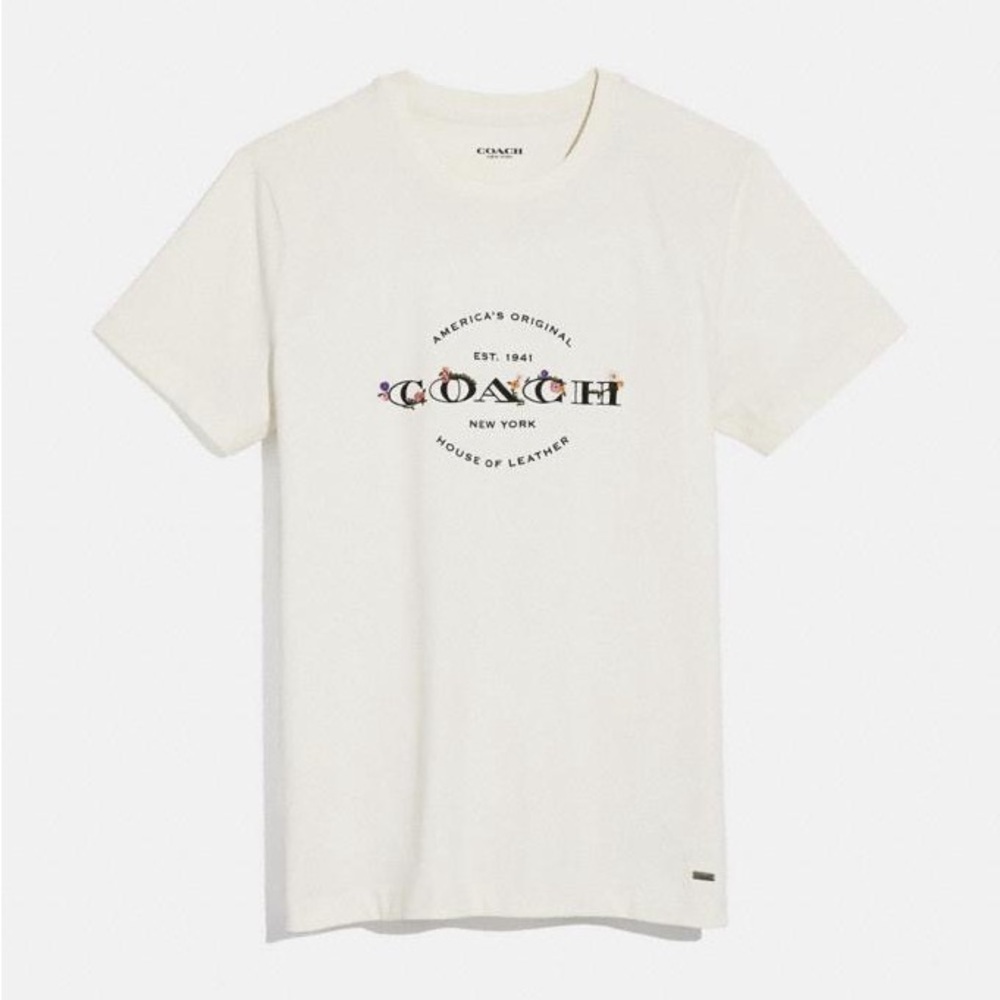 Coach White T Shirt Size Large Style No. F33867 NWT
